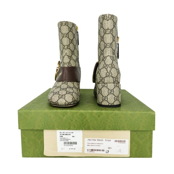 Gucci 701706 Blondie GG Supreme Ankle Boots - Picture 7 of 10